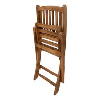 senukai kedes lauko - Sulankstoma kėdė Home4you Gwen, medžio, 53.5 cm x 46 cm x 91 cm - 3 nuotrauka