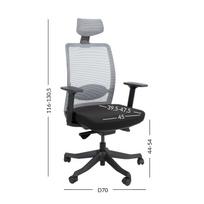 office chair - Home4you Anggun Office Chair Black - 2 nuotrauka