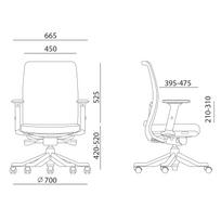 office chair - Home4you Anggun Office Chair Black - 3 nuotrauka