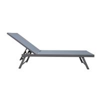 home4you lauko gultai - Gultas Home4you Ario, pilka, 192 cm x 60 cm x 32 - 96 cm - 4 nuotrauka