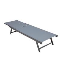 home4you lauko gultai - Gultas Home4you Ario, pilka, 192 cm x 60 cm x 32 - 96 cm - 5 nuotrauka