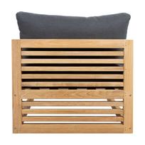 daliu moduline sofa - Modulinė sofa Home4you Serenity, pilka/ruda, 84 x 80 cm x 66.5 cm - 4 nuotrauka