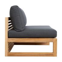 daliu moduline sofa - Modulinė sofa Home4you Serenity, pilka/ruda, 84 x 80 cm x 66.5 cm - 5 nuotrauka