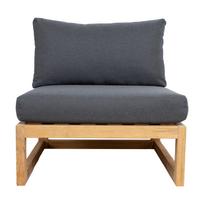 daliu moduline sofa - Modulinė sofa Home4you Serenity, pilka/ruda, 84 x 80 cm x 66.5 cm - 6 nuotrauka