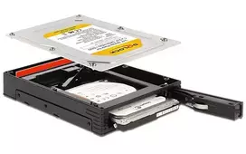 hdd ssd 2 5 korpusas - Delock Internal Enclosure 3,5'' for 2,5'' HDD/SSD SATA - 2 nuotrauka