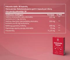 eurovaistine - SAPIENS Cholesterolio balansui, 30 kapsulių - 2 nuotrauka