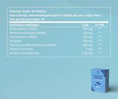 gliukozaminas - SAPIENS Gliukozamino kompleksas, 30 tablečių - 2 nuotrauka