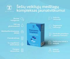 gliukozaminas - SAPIENS Gliukozamino kompleksas, 30 tablečių - 3 nuotrauka