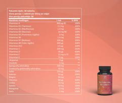 sapiens multivitaminai -  SAPIENS multivitaminai merginoms, 30 tablečių - 3 nuotrauka
