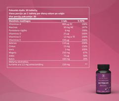 sapiens -  SAPIENS multivitaminai moterims (rytas + vakaras), 60 tablečių - 3 nuotrauka