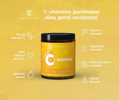 sapiens - SAPIENS Vitamino C guminukai, 50 guminukų - 4 nuotrauka