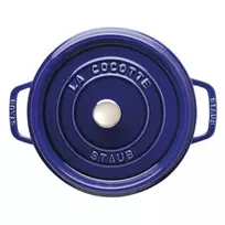 la cocotte - Staub La Cocotte apvalus ketaus puodas 24 cm, 3.8 l, mėlynas (Blue) - 7 nuotrauka