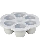 melyna lekste - Bcaba BEABA SILIKONINIS KŪDIKIO MAISTO KONTEINERIS MULTIPORTIONS, XL (6x150 ML), Mėlynas - 2 nuotrauka