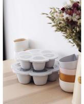 melyna lekste - Bcaba BEABA SILIKONINIS KŪDIKIO MAISTO KONTEINERIS MULTIPORTIONS, XL (6x150 ML), Mėlynas - 3 nuotrauka