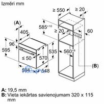 imontuojamos orkaites 60 - Bosch HBA534BS3 - 8 nuotrauka