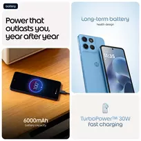 6000 mah telefonas - Motorola Moto G17 Power 8/256GB Blue (Mėlynas) - 4 nuotrauka