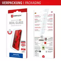 stikliukas samsung s24 fe - Samsung Galaxy S24 FE/S25 FE Real Screen Glass By Displex Transparent - 2 nuotrauka