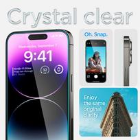 iphone 14 pro apsauginis - Spigen Glas.tR EZ Fit Apsauginis stiklas iPhone 14 Pro Max Skaidrus (Clear) - 4 nuotrauka