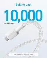 usb c a - Anker 322 USB-A to USB-C kabelis 0,9 m Baltas (White) - 4 nuotrauka