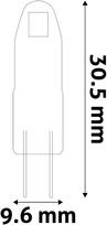 g4 led lemputes - AVIDE LED lemputė 1.2W G4 4000K 90 lm - 3 nuotrauka