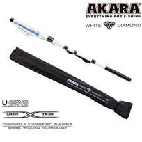 meskeres spiningai - Akara White Diamond MF TX-30 WD-270MF, 270 cm, Balta/Juoda (White/Black) - 2 nuotrauka