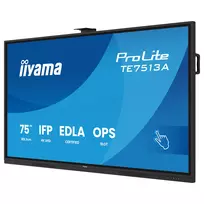 3840x2160 monitoriai - iiyama ProLite TE7513A-B3AG 75", 4K, IPS, Touch Display - 5 nuotrauka