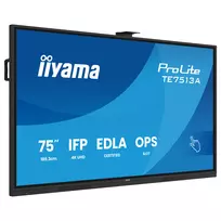 3840x2160 monitoriai - iiyama ProLite TE7513A-B3AG 75", 4K, IPS, Touch Display - 6 nuotrauka