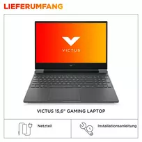 intel core i5 - HP Victus 15-fa2457ng, i5-13420H, 12 GB, 512 GB, 15.6", RTX 5050, Juodas (Black) - 11 nuotrauka