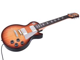 karaoke mikrofonas - Jokomisiada Elektrinė gitara su mikrofonu ir stiprintuvu vaikams karaoke IN0171 - 5 nuotrauka