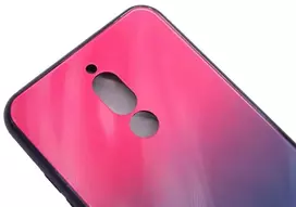 ana galan - Korpuso galas, galinis dangtelis Evelatus         Xiaomi      Redmi 8 Water Ripple Gradient Color Anti-Explosion Tempered Glass Case       Gradient Pink-Purple - 2 nuotrauka