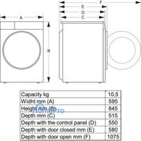 hisense skalbimo masina - Hisense WD5I1045BWQ - 2 nuotrauka