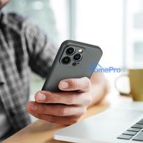 apple iphone 15 pro case - Metallic dėklas skirtas Apple iPhone 15 Pro Max - Pilka (Grey) - 5 nuotrauka