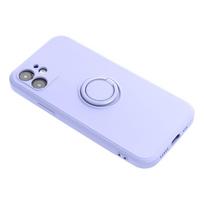 xiaomi redmi note 14 pro 5g deklas - Xiaomi Redmi Note 14 Pro 5G Silicone Ring Case - Violetinė (Purple) - 8 nuotrauka