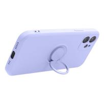 xiaomi redmi note 14 pro 5g deklas - Xiaomi Redmi Note 14 Pro 5G Silicone Ring Case - Violetinė (Purple) - 9 nuotrauka