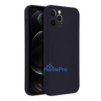 iphone apple deklai - Apple iPhone 12 Pro Silicone Case with MagSafe - Juodas (Black) - 8 nuotrauka