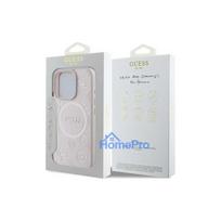 iphone 16 pink - Guess "Saffiano Peony Classic Logo MagSafe Case iPhone 16 Pro" Pink - 3 nuotrauka
