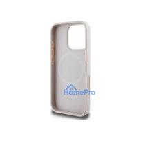 iphone 16 pink - Guess "Saffiano Peony Classic Logo MagSafe Case iPhone 16 Pro" Pink - 4 nuotrauka