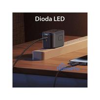 type 2 1 - USAMS T59 4in1 20W USB-C + 2xUSB kelioninis įkroviklis US/AU/EU/UK Juodas (Black) CC179TC01 - 3 nuotrauka
