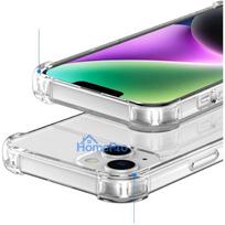 apple iphone 1 - Fusion Accessories "Anti Shock Silicone Case Apple iPhone 15 Plus" Transtarent - 4 nuotrauka