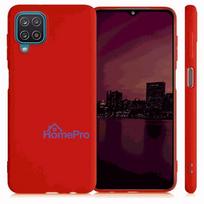 samsung galaxy a12 deklas - Fusion Accessories "Elegance Fibre Protect Case Galaxy A12" Red - 2 nuotrauka