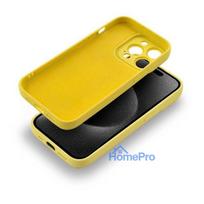iphone 15 deklas silicone - Fusion Accessories "Softy Case iPhone 15 Plus" Yellow - 2 nuotrauka
