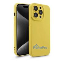 iphone 15 deklas silicone - Fusion Accessories "Softy Case iPhone 15 Plus" Yellow - 3 nuotrauka