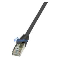 utp cat6 juodas - LogiLink Patch Cable Cat.6 F/UTP EconLine 7.5m Black - 2 nuotrauka