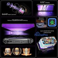 6 coliu telefonas - Oukitel G7 8/256GB Purple (Violetinis) - 2 nuotrauka