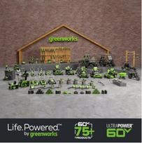 sniego valytuvai - Greenworks 60V gd60st, 56 cm - 2 nuotrauka