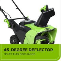 sniego valytuvai - Greenworks 60V gd60st, 56 cm - 6 nuotrauka