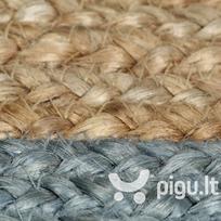 Kilimas, 90cm, džiutas, rankų darbo, su alyv. žal. sp. kraštu