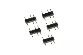argb laidas - Alphacool Y-Splitter ARGB 3-pin 4x 3-pin 0.15m Juodas (Black) - 3 nuotrauka