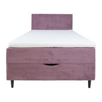 miegamojo lova su ciuziniu - Lova Home4you Laara, 120 x 200 cm, rožinė, su čiužiniu, su grotelėmis - 3 nuotrauka