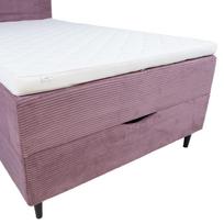 miegamojo lova su ciuziniu - Lova Home4you Laara, 120 x 200 cm, rožinė, su čiužiniu, su grotelėmis - 5 nuotrauka